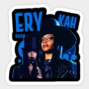 Erykah Badu | Blue Vintage Sticker